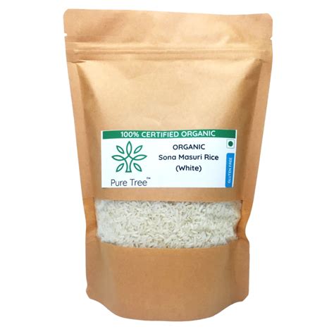 Certified Organic Sona Masoori Rice White – Puretree Foods