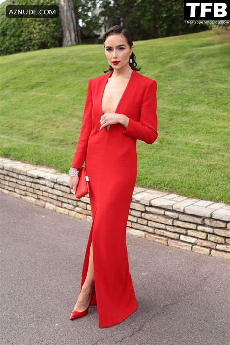 Olivia Culpo Sexy Seen Braless Flaunting Her Hot Cleavage At The Amfar Gala In Cannes Aznude