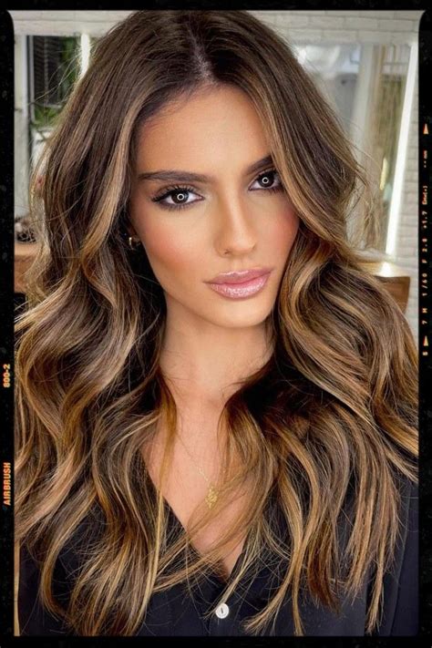 Honey Blonde Highlights On Dark Hair Dark Hair With Highlights Honey Brown Hair Hair Highlights