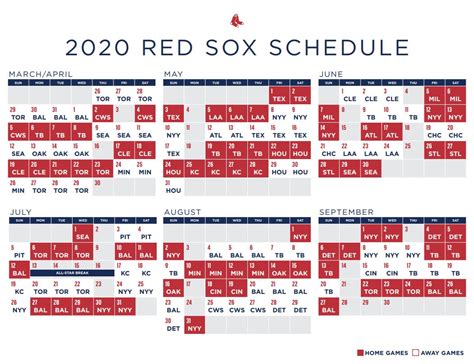 Red Sox Schedule 2024 Printable Online Dyna Natala