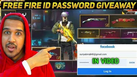 Free Fire Pro Id And Password Giveaway Live Id Password Giveaway