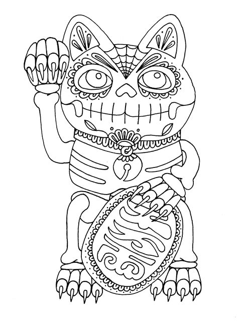 yucca flats nm wenchkins coloring pages  de los maneki neko