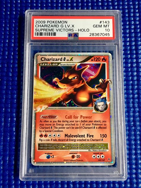 2009 Supreme Victors G LV X Charizard Holo Pop 84 R Pkmntcgcollections