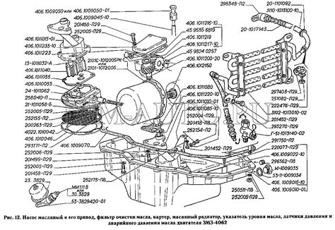 Масляная система змз 406 схема - 96 фото