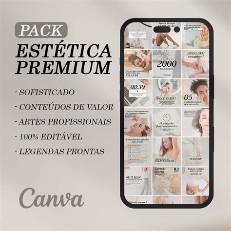 Pack Canva EstÉtica Premium Blênio Amaral Hotmart