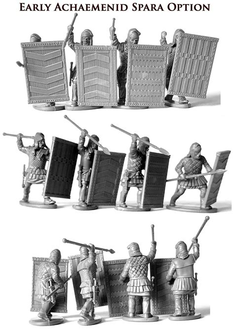 Persian Armoured Spearman Mm Scale Model Plastic Figures Spearman