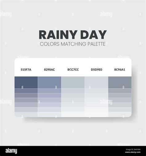 Color Palette In Rainy Day Colour Theme Collections Color Scheme Or