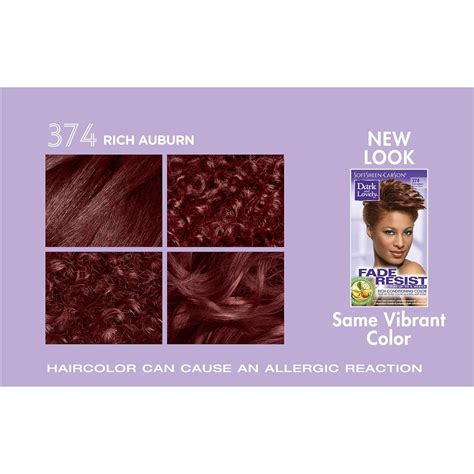 Dark and Lovely Fade Resist Rich Conditioning Hair Color - Rich Auburn 374 - 1 Count