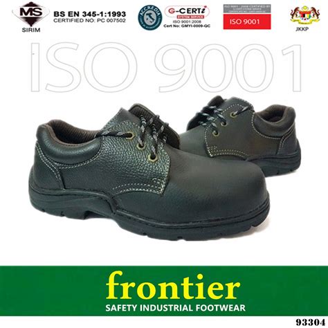 original frontier safety shoes   cut black colour safety boot