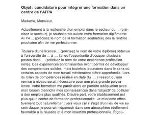 Lettre de motivation formation agent de sureté aéroportuaire débutant