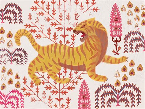 Tibetan tiger by Ruti Shaashua on Artfully Walls | Artfully Walls