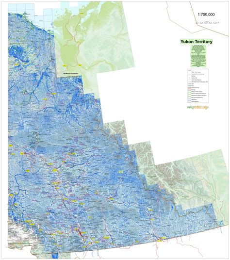 Yukon Road Map by GoTrekkers Ltd | Avenza Maps