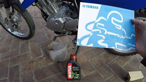 Como Cambiar Aceite Yamaha Xtz Recomendaciones De Manual Youtube