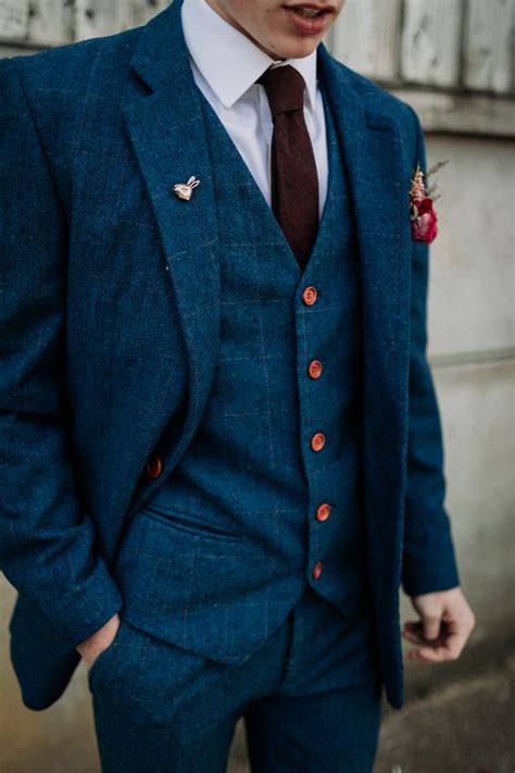 46 Trendy Navy Suits For Grooms Weddingomania