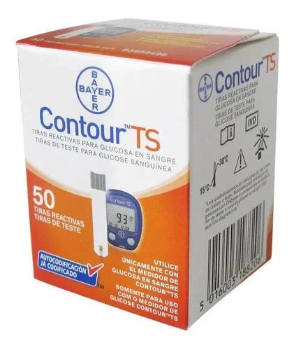 Tiras Contour Ts Teste Glicemia Unidades Mercadolivre