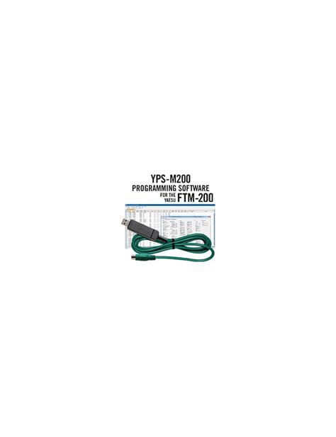 Yps M Programming Software And Usb Cable For The Yaesu Ftm Dr