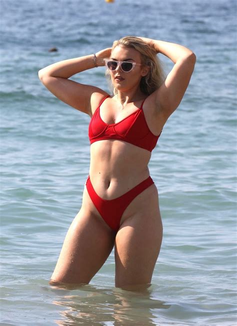 Tallia Storm In A Red Bikini Ibiza 07 05 2019 CelebMafia