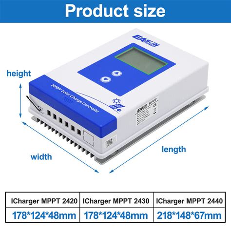 Solar Laderegler MPPT 20A Charger für 12 24V Akku LifePo4 Batterie PV