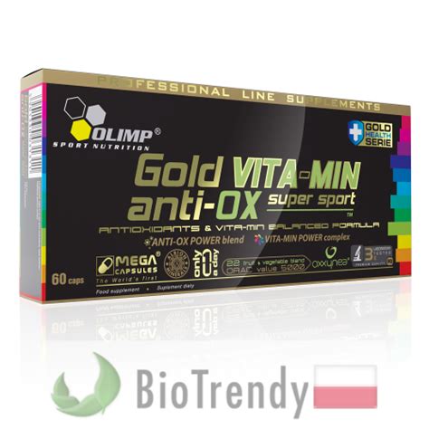 Gold Vita Min Anti Ox Super Sport Tabletki Z Witaminami Biotrendy