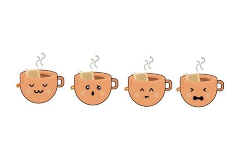 Kawaii Hot Tea Icon Graphic By Rainbow Cake433 Creative Fabrica