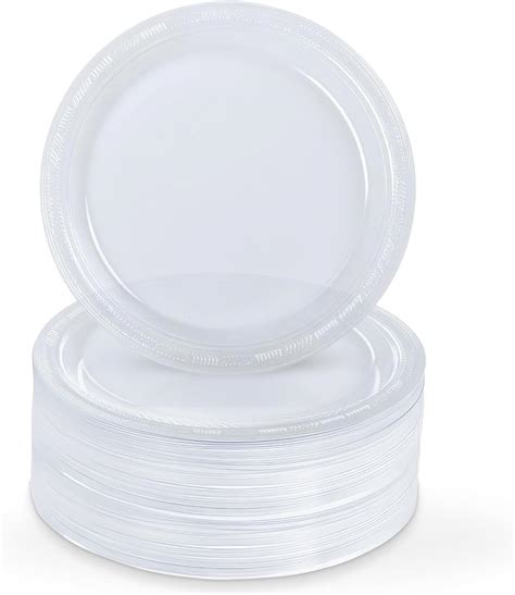 Hanna K Signature Collection Count Plastic Plate Inch Clear