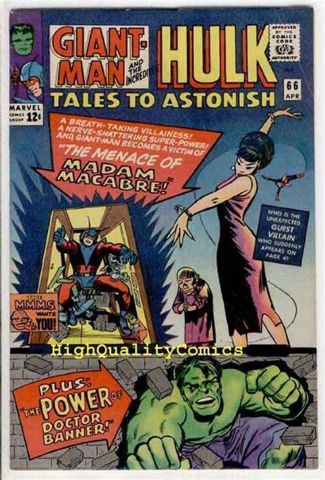 TALES To ASTONISH 66 VF VF Hulk Madam Macabre Jack Kirby Steve