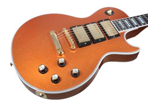 S Gibson Les Paul Custom Orange Sparkle Gibson Les Paul Les Paul