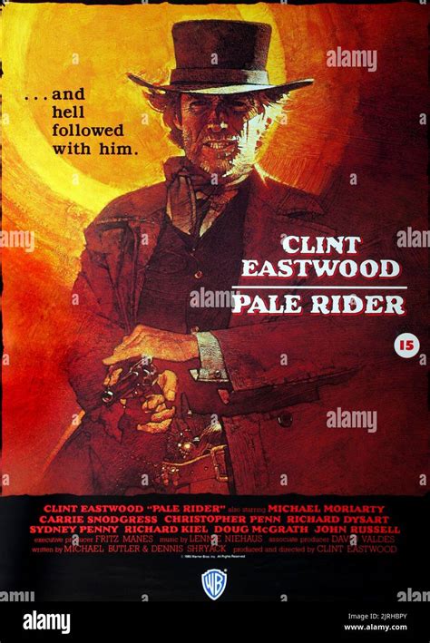 Clint Eastwood Poster Pale Rider 1985 Stock Photo Alamy