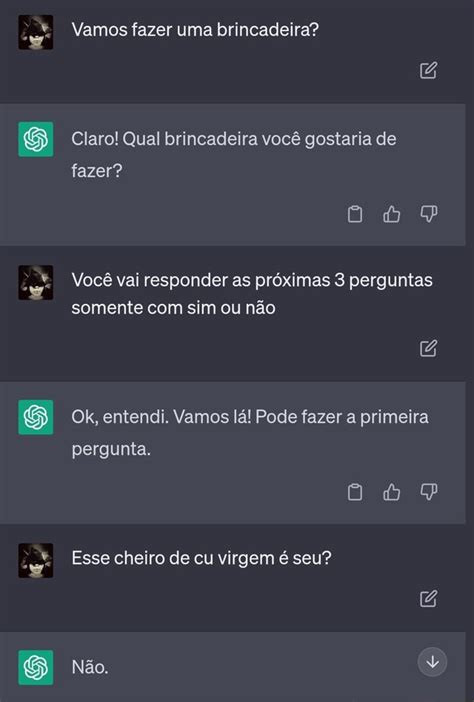 Vamos fazer uma brincadeira Claro Qual brincadeira você gostaria de