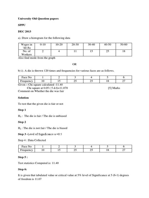 Sppu Solved Question Papers Mcq Unit 5 Pdf Statistical Significance