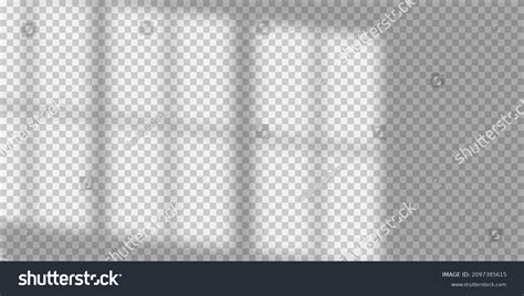 Realistic Window Light Shadow Shadows Overlay Stock Vector Royalty