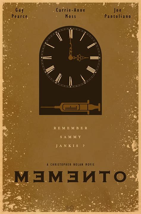 MEMENTO Fan POSTER Movie Fan Poster Movie Posters Minimalist