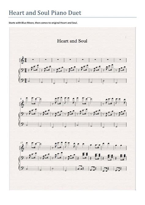 (PDF) Heart and Soul Piano Duet - leonli.co.uk - Leon's Blogleonli.co.uk/blog/wp-content/uploads ...