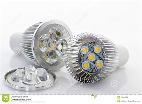 1W LED lamp with optics stock image. Image of diode, bulb - 24903399