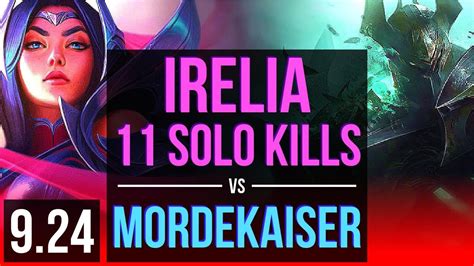 IRELIA Vs MORDEKAISER TOP 7 Early Solo Kills 11 Solo Kills KDA 11