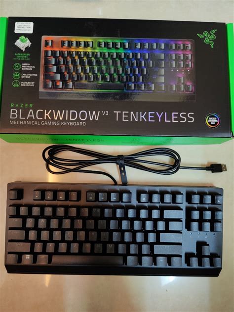 Razer Blackwidow V Tkl Green Switch Computers Tech Parts