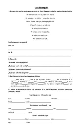 Gu A De Lenguaje Cito Cita Pdf