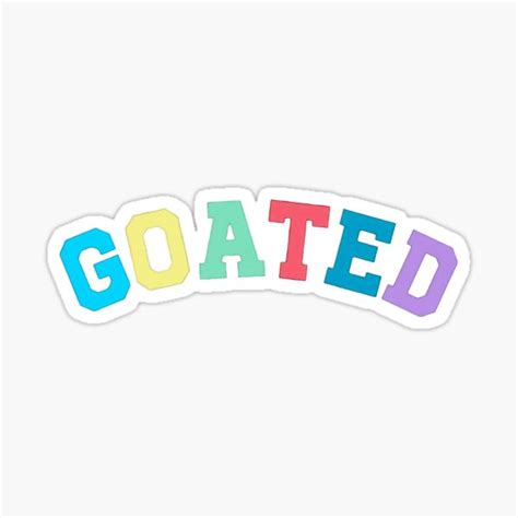 "Goated m-erch goated Logo" Sticker by HossainAmirizad | Redbubble