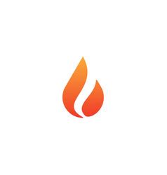 Flame Fire Hot Red Orange Yellow Icon Royalty Free Vector