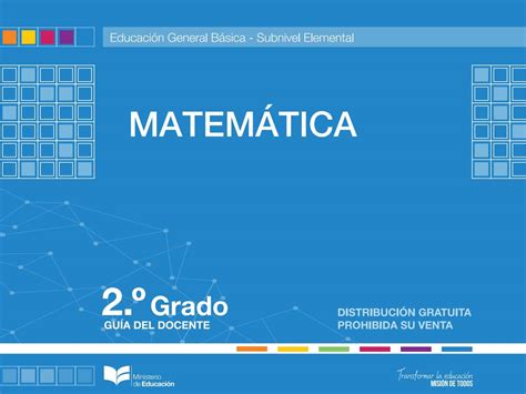 Guía del Docente Matemática 2º EGB Ecuador 2025