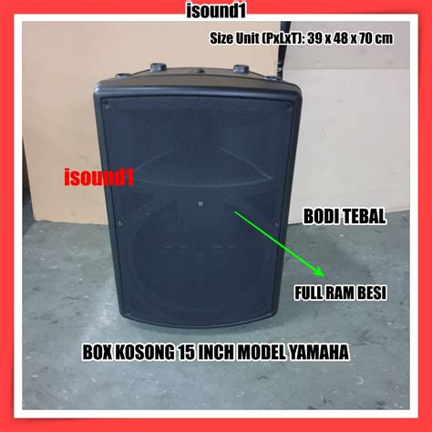 Jual Box Speaker Fiber Plastik Inch Model Yamaha Dbr Bok Kosong