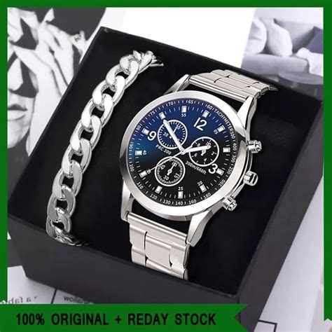 Conjunto De Piezas De Reloj Ultrafino Para Hombre Cron Grafo De