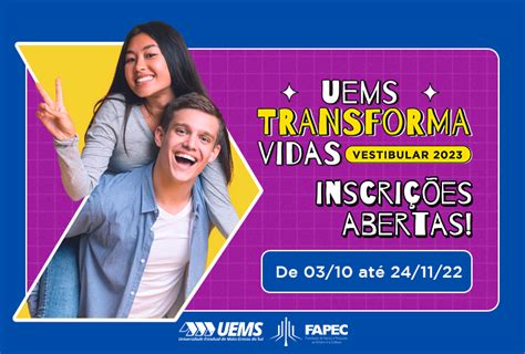 UEMS abre inscrições para o Vestibular 2023 são 1 322 vagas em 64