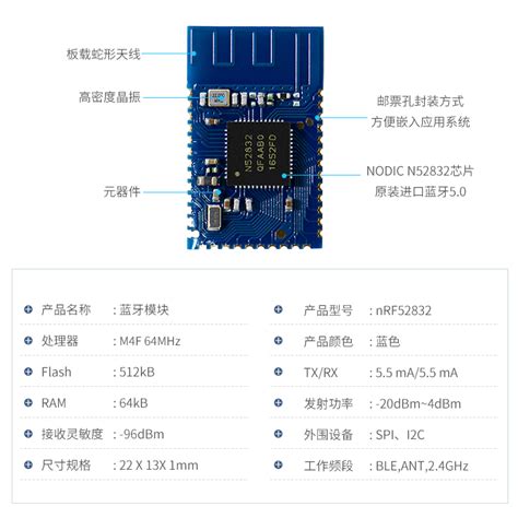 蓝牙模块5 0进口芯片nrf52832升级版ble收发低功耗稳定可二次开发 蓝牙模块5 0 供应 深圳市骏晔科技有限公司