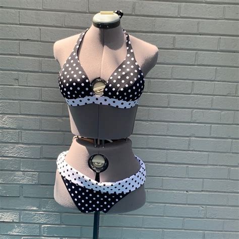 Victoria S Secret Swim Victorias Secret Pushup Polka Dot Bikini