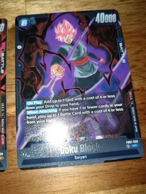 Dragon Ball Super Fusion World Awakened Pulse Fb Sr Goku Black