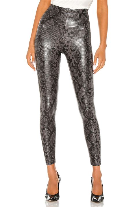 Commando Faux Leather Animal Legging In Gray Snake Revolve