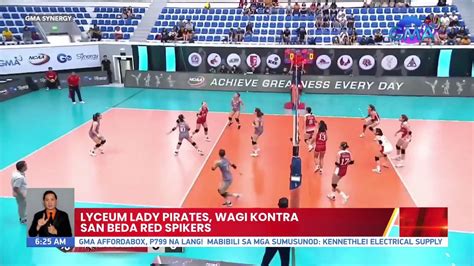 Lyceum Lady Pirates Wagi Kontra San Beda Red Spikers UB Video