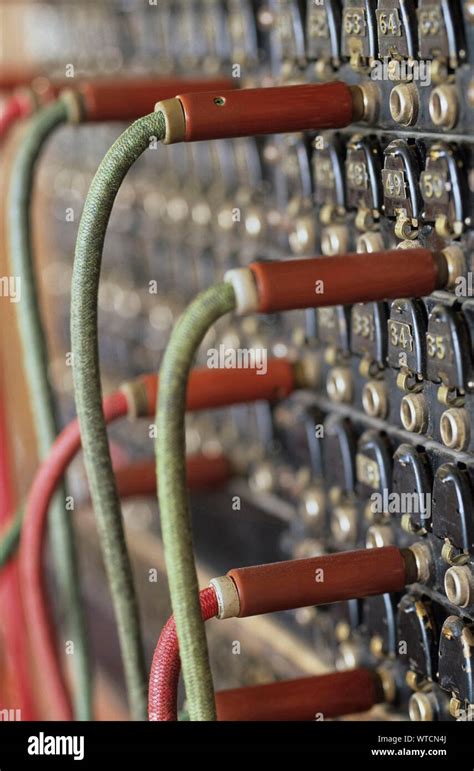 Vintage Telephone Switchboard Stock Photo Alamy