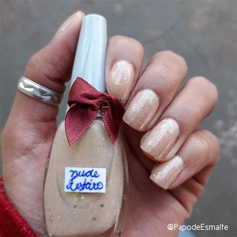 Papo De Esmalte Esmalte Da Vez Nude Festeiro By Aninha Briguente